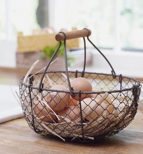 ตะกร้าลวดโลหะสำหรับไข่ไก่รูปทรงสวยงามผลิตตามแบบมีทุกสี - Product Image 3