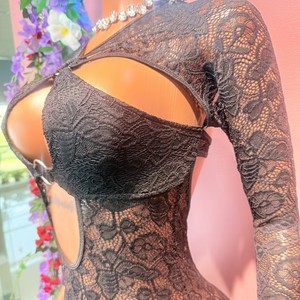 Tute intere da donna elasticizzate, body in <span class=keywords><strong>pizzo</strong></span> traforato, tute aderenti senza schienale, tute <span class=keywords><strong>sexy</strong></span> da donna - Product Image 5