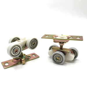 Rodillos de puerta deslizante colgantes de <span class=keywords><strong>tres</strong></span> ruedas para puertas de madera - Product Image 2