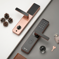 Cerradura Inteligente para Puerta con Pantalla Táctil Digital Electrónica, Control por Aplicación TTlock WIFI, Huella Dactilar, Aleación de Aluminio de Fabricación Original