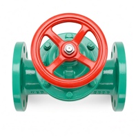 Vanne à diaphragme pneumatique à opercule WCB SS316 EPDM DN25-DN100 à brides pour traitement de l'eau