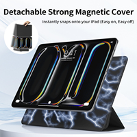 Étui magnétique antichoc housse de tablette étui Folio intelligent housse de support pour iPad Pro 7 M4 13 pouces 2024