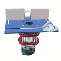 L-HT192-1 C8 réglable plaque de Table inversée fraiseuse rainurage réglable butée arrière et poussoir pour la coupe des bords