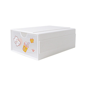 Transparent <b>Drawer</b> <b>Storage</b> <b>Box</b> Stackable With Lid For Desk Organizing Stationery Cosmetics Office Supplies - Product Image 5