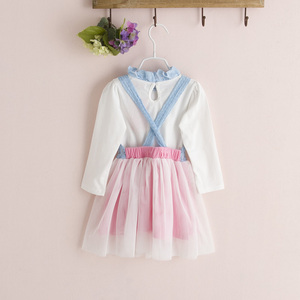 Ensemble de deux pièces pour enfants, chemise et robe en dentelle pour filles, nouveau produit - Product Image 3