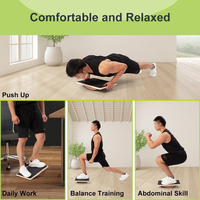 Planche d'équilibre en bois à bascule pour exercices intérieurs des jambes et du corps, planche de yoga antidérapante, design portable, écologique