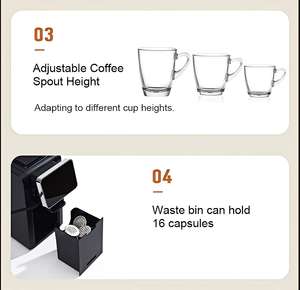 <span class=keywords><strong>Machine</strong></span> à café à dosettes expresso automatique <span class=keywords><strong>Machine</strong></span> à café à capsules cappuccino pour hôtel - Product Image 4