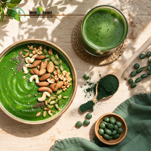 แท็บเล็ต<span class=keywords><strong>คลอ</strong></span>เร<span class=keywords><strong>ล</strong></span><span class=keywords><strong>ล</strong></span>่าออร์แกนิก 1000 มก. <span class=keywords><strong>คลอ</strong></span><span class=keywords><strong>โร</strong></span><span class=keywords><strong>ฟิ</strong></span><span class=keywords><strong>ล</strong></span><span class=keywords><strong>ล</strong></span>์สูง ซูเปอร์ฟู้ดวีแกนสำหรับดีท็อกซ์ เสริมภูมิคุ้มกัน พลังงานตามธรรมชาติ และสุขภาพที่ดีใน<span class=keywords><strong>ทุก</strong></span>ๆ <span class=keywords><strong>วัน</strong></span> - Product Image 1