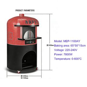 Horno Eléctrico Comercial de Alta Temperatura para <span class=keywords><strong>Pizza</strong></span> Italiana Napoli en Venta - Product Image 5