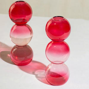 Einzigartiges Design Dekorative Blasenglas-Blumenvase Günstige Borosilikat-Vase <span class=keywords><strong>Terrarium</strong></span> - Product Image 1