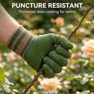 Gants de jardinage résistants aux épines, imperméables, enduits de nitrile, en polyester, résistants aux coupures, pour les travaux en extérieur et les tâches de jardinage - Product Image 5