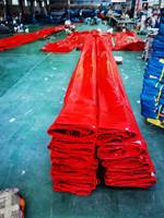 Bâche en PE Leno imperméable, transparente, rouge, lourde, anti-UV