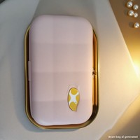 Sac cosmétique mini en plastique imperméable à fermeture éclair géométrique de 8 pouces, boîte cadeau, vente directe d'usine en lot