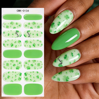 Autocollants d'art pour ongles sans lampe UV, qualité salon, 3D, pour festivals et célébrations, Jour de la Saint-Patrick, bandes adhésives pour ongles en gel sans UV