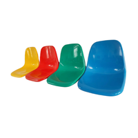 Siège de tribune en fibre de verre, surface de siège creuse moulée par soufflage en plastique, banc pour spectateurs, table de cantine, chaise pour file d'attente
