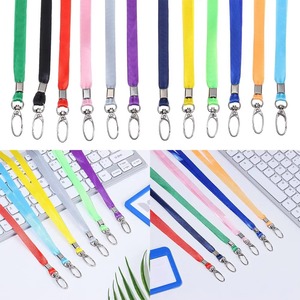 Bulk Nylon <b>Lanyard</b> Safety <b>Breakaway</b> Retractable Reel ID Badge Holder Custom Logo Metal Hook Strap for Events - Product Image 1