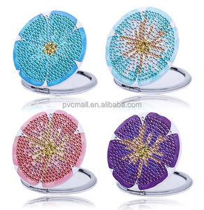 Diamond Painting Oem Compact Mirror DIY <strong>Mandala</strong> Art <strong>Dotting</strong> Mini Pocket Mirror Portable Diamond Painting Mirror - Product Image 2