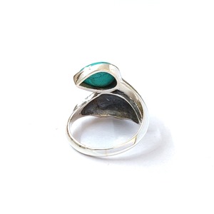 Bague en turquoise de qualité supérieure, en argent sterling 925, pierre précieuse, bague en turquoise faite à la main, collection de bagues fines, bijoux en argent, prix de gros - Product Image 4