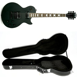 Guitarra Eléctrica Estilo Les Paul Edición Limitada BOSSMAN BLACKOUT de Eastern Music Hardluck Kings, Acabado Negro Mate Satinado - Product Image 5