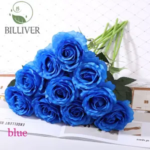 China Supplier Artificial Rose Flower Single Velvet Rose Flowers Artificial Flores Artificial Flowers Roses