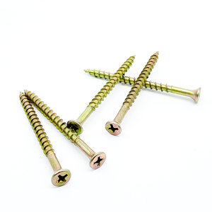Doğrudan fabrika tüm boyutu düz kafa <span class=keywords><strong>CSK</strong></span> Phillips yarım iplik ahşap vida sarı çinko alçıpan kuru duvar alçıpan vidalar - Product Image 1