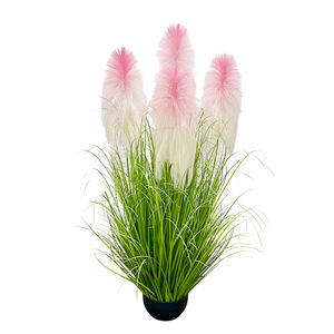 Césped artificial de cebolla para escaparates de tiendas de ropa, césped de cebolla artificial al por mayor a <span class=keywords><strong>precio</strong></span> económico, planta grande de pampa para decoración - Product Image 5