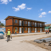 Maison préfabriquée en conteneur détachable, logement modulaire pour chantier, bureau et dortoir de travailleurs