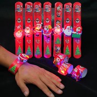 Bracelets lumineux LED de Noël, jouets décoratifs de Père Noël, bracelets lumineux pour enfants, cadeaux de Noël et du Nouvel An