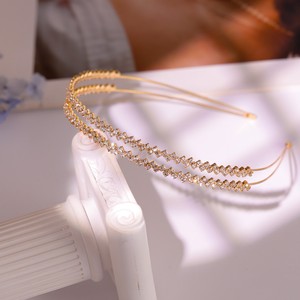 Vente en gros Nouveau style sans égal Bandeau de mariage double couche entièrement en diamant Bandeau de cheveux de mariée pour femmes et filles - Product Image 3