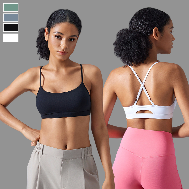 New Arrival High Quality Ladies Sports Bra Women Plain Solid Color Shockproof Women Underwear Slim Yoga Bra for Gym Active Wear