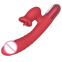 Nouveau Vibrateur Lapin pour Point G avec Stimulation Double, Chauffant, en Silicone Étanche, Jouet Sexuel Adulte pour Femme