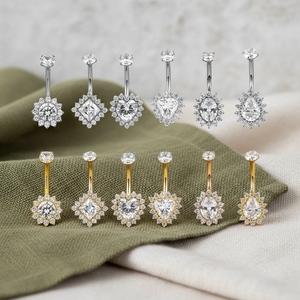 2026 New Belly Piercing Stainless Steel <strong>Jewelry</strong> <strong>Gem</strong> Stone Belly Button Ring Navel Piercing <strong>Jewelry</strong> Trendy Fashion Body <strong>Jewelry</strong> - Product Image 3