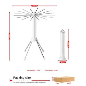 Colgador de balcón para interiores y exteriores, <span class=keywords><strong>tendedero</strong></span> de pie para ropa, <span class=keywords><strong>tendedero</strong></span> de pulpo plegable de 3 niveles con estante para zapatos - Product Image 1