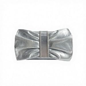 Bolso de mano de noche con diseño de hoja de sauce y diamantes, hueco metálico con perlas, esencial para fiestas, ¡el más vendido! - Product Image 3