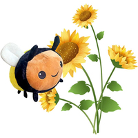 Peluche personnalisée ODM 2025, coccinelle, abeille, rembourrage en coton PP, grand coussin de décoration pour la maison, édredon par un fabricant chinois