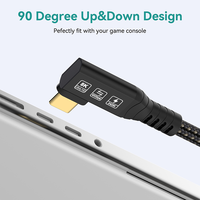 Câble USB 4.0 Type C 40 Gbps Synchronisation des données 8K/5K 60Hz 240W Charge rapide 90 degrés Câble USB C Thunderbolt Compatible avec MacBook