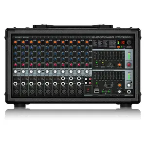 Behringers PMP2000D Professional Stage Large Mixer With Power Amplifier In One Machine Sound Console