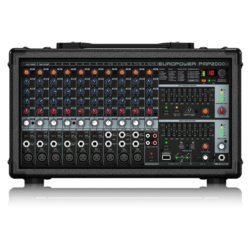 Behringers PMP2000D Professional Stage Large Mixer With Power Amplifier ...