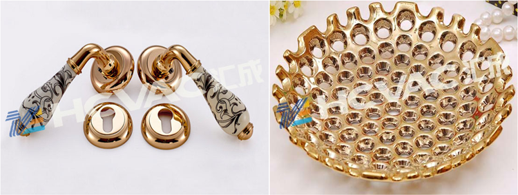 Stainless Steel Utensil Cookware PVD Coating Machine Titanium Gold Plating Plant