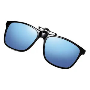 Поляризационные заколки для вождения очки ночного видения линзы Ретро откидные солнцезащитные очки с большим лицом тонкие линзы Открытые и закрытые откидные солнцезащитные очки