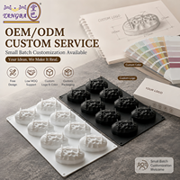 Molde de Silicona de Grado Alimenticio Tangba para Dátiles, Chocolate, Mousse, Caramelos, Repostería, Postres y Pasteles, Personalizable