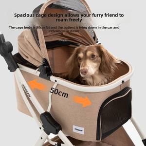 बिल्लियों और कुत्तों के लिए हाइस्वप्न धातु पालतू जानवर सवारी कार सभी में एक हल्के फोल्डेबल पालतू - Product Image 2