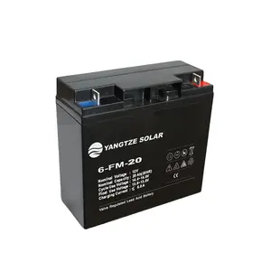 Yangtze EPS ve UPS pili yedekleme 20ah 12 volt şarj edilebilir piller