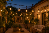 Guirlandes lumineuses LED S14 étanches IP65 pour décorations de fêtes, éclairage extérieur, patio, jardin, mariage, fête