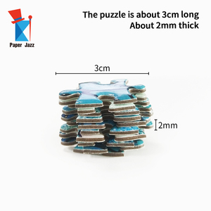 Boîte de <span class=keywords><strong>puzzle</strong></span> en carton avec finition UV à motif de gros poisson, emballage de boîte de couleur, <span class=keywords><strong>puzzle</strong></span> de 1000 pièces pour adultes - Product Image 4