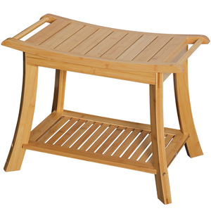 <b>Bamboo</b> <b>Stool</b> 47.5x25.2x46 Cm Minimalist Design Home <b>Stool</b> And Ottoman Square Shape Natural <b>Bamboo</b> Material - Product Image 5