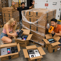 Boîtes de palettes mystères de retours clients Amazon : Électronique, Smartphones, Tablettes, Écouteurs – Stock mixte en état variable pour la revente