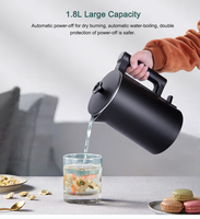 Bouilloire électrique mécanique de 1,7 L avec 5 réglages de température ajustables pour la conservation de la chaleur