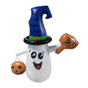Fábrica al por mayor inflable PVC lindo fantasma Halloween decoraciones interiores y exteriores niños juguetes fantasma inflable para la venta - Product Image 1