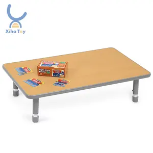 Preschool Furniture Montessori Nursery School Wholesale Wooden Kids Tables Adjustable Table Desk For Kids